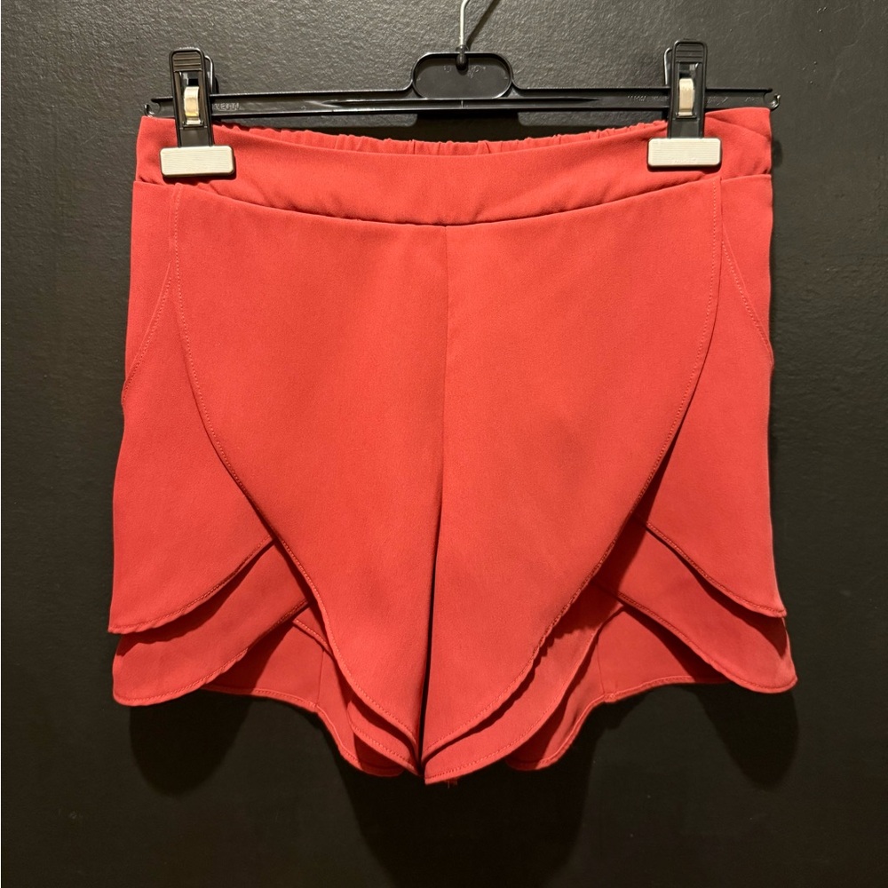 Pinkyotto Vibrant Red Layered Skorts